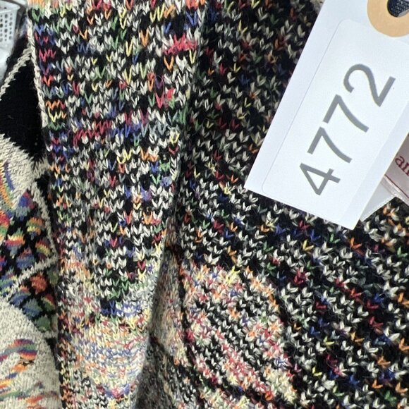 Kamana Women's Cardigan Sweater L Colorful Hooded Southwest Long Sleeve Coatagen - Picture 12 of 12